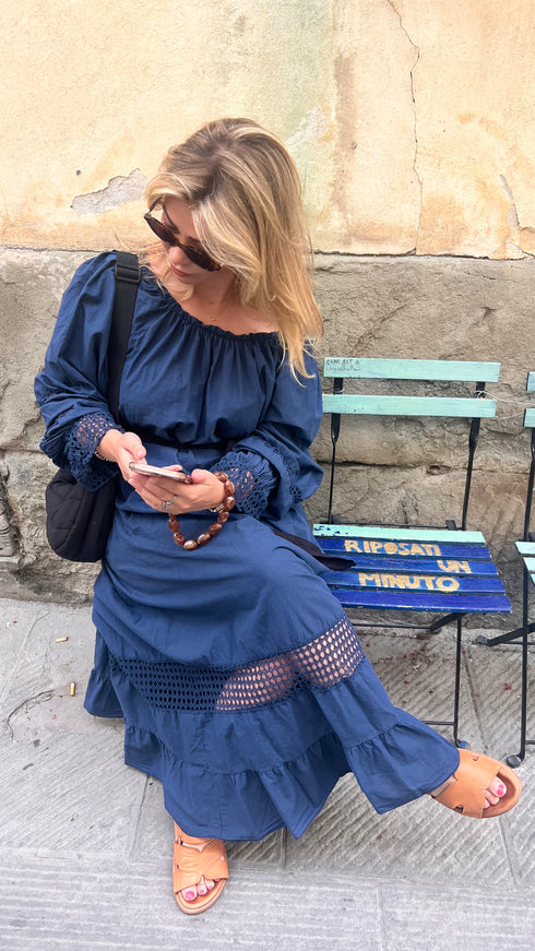 The Marrakesch Dress Dark Blue