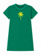 Badstof Dress Palm Neon Yellow Velvet | NOTE: Levertijd 5-7 werkdagen