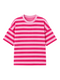 Badstof Shirt Striped Red Pink