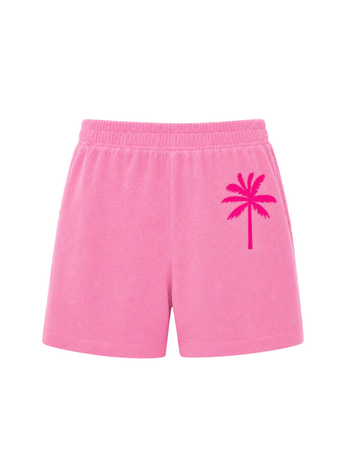 Badstof Short Pink Palm