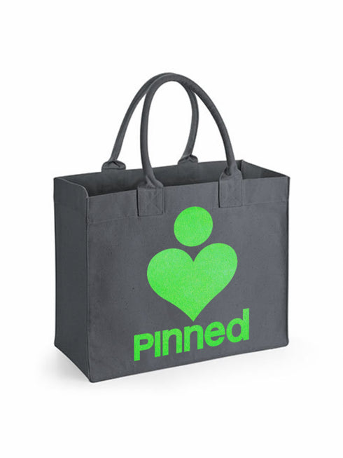 Bag Square PiNNED Neon Green Velvet