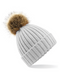 Beanie Heavy Knit Faux Fur