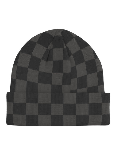 Beanie Square Pattern Grey