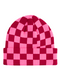 Beanie Square Pattern Pink