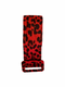 Gürtel Wildleder Rot Leopard