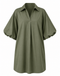 Blouse Dress Army Green