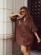 Blouse Dress Brown