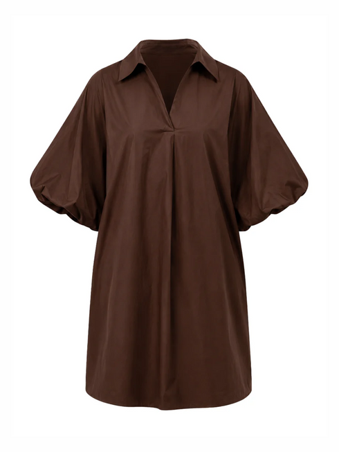 Blouse Dress Brown