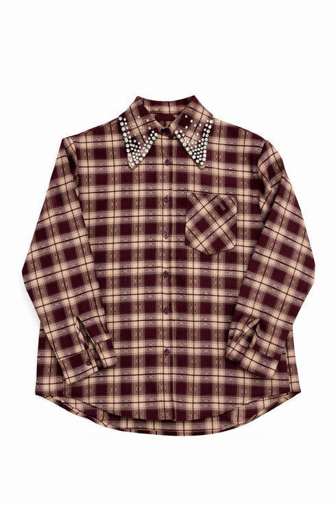 Blouse Plaid Red