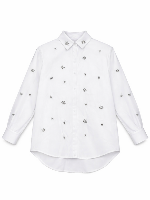 Blouse Strass White