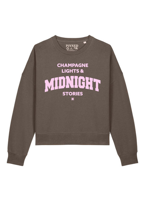 Boxy Sweater Midnight Light Pink