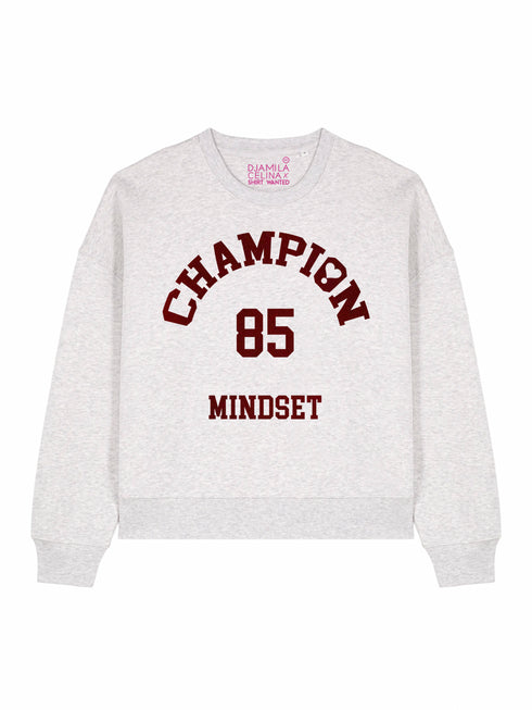 Kastenförmiger Pullover Champion Mindset Bordeaux Velvet