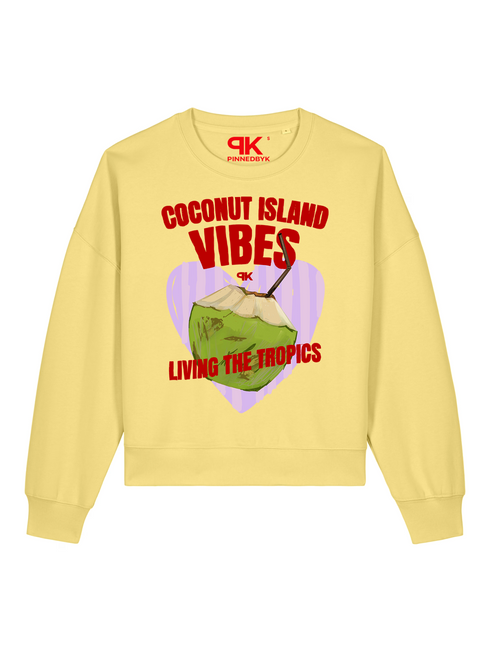 Boxy Sweater Coconut Island Vibes
