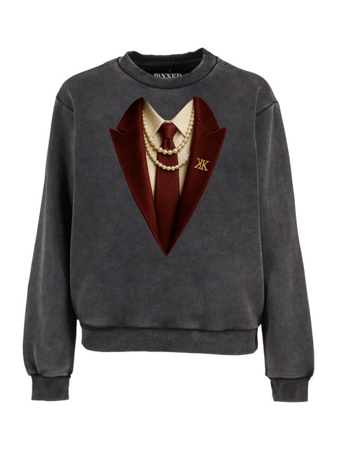 Boxy Sweater Dinner Ready Bordeaux