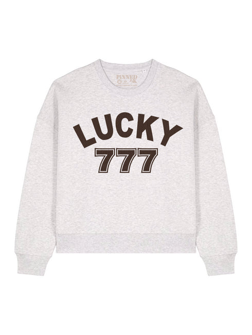 Boxy Sweater Lucky 777 Brown Velvet