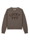 Boxy Sweater Lucky 777 Brown Velvet