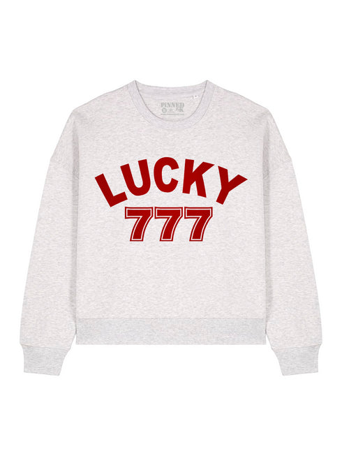 Boxy Sweater Lucky 777 Red