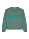 Boxy Sweater Off Piste Jade Green Glitter