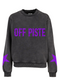 Boxy Sweater Off Piste Purple Glitter