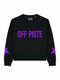 Boxy Sweater Off Piste Purple Glitter