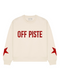 Boxy Sweater Off Piste Red Glitter