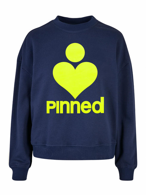 Curve Boxy Pullover PiNND Neongelber Samt