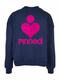 Curve Boxy Sweater PiNNED Neon Pink Samt Rückseite