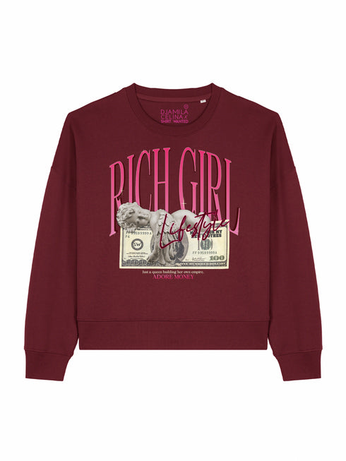 Kastenförmiger Pullover Rich Girl Lifestyle