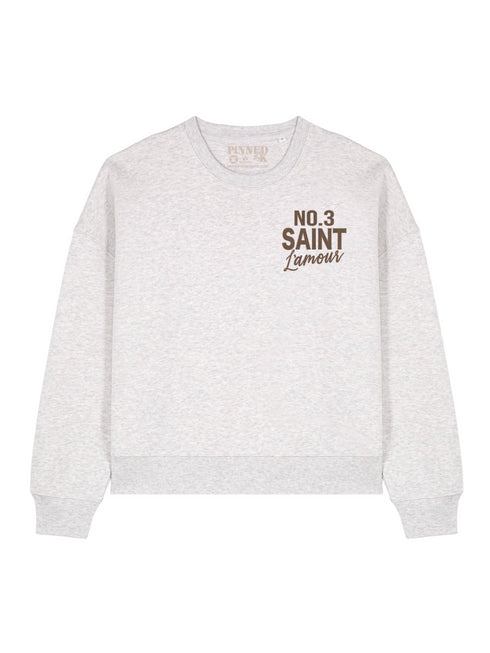 Boxy Sweater Saint L'amour Brown Velvet