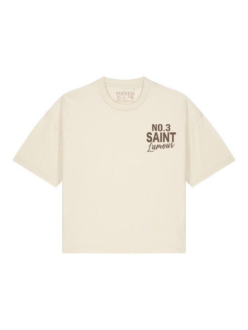 Boxy T-shirt Saint L'amour Brown Velvet