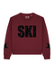 Boxy Sweater Ski Black Glitter