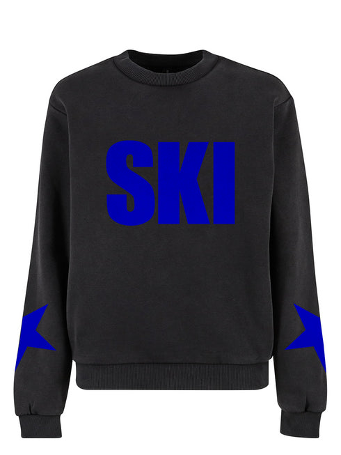 Boxy Sweater Ski Cobalt Velvet