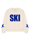 Boxy Sweater Ski Dark Blue Glitter