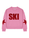 Boxy Sweater SKI Red Glitter