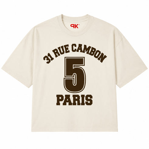 Boxy T-shirt 31 Rue Cambon Brown