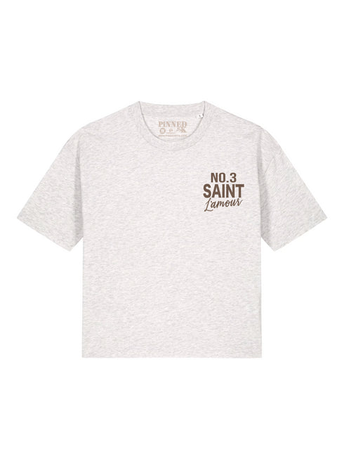 Boxy T-shirt Saint L'amour Brown Velvet