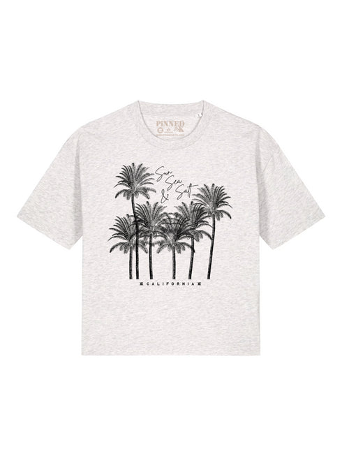 Boxy T-Shirt Sonne Meer & Salz
