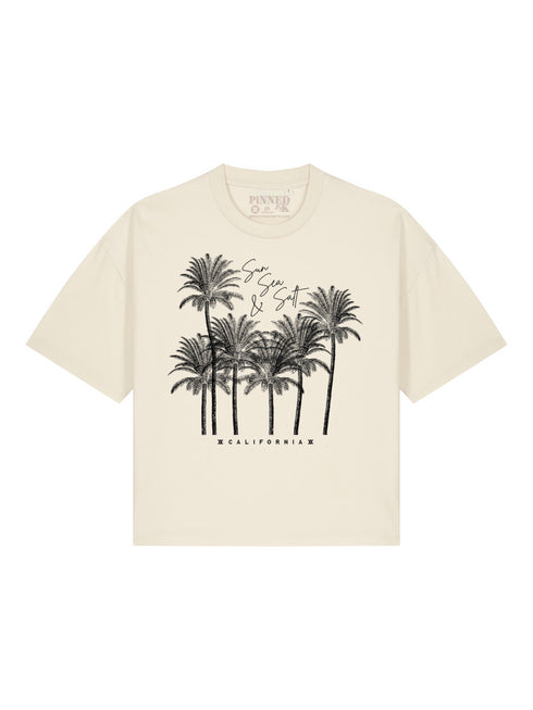 Boxy T-Shirt Sonne Meer & Salz