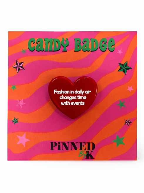 Broche Event Heart Red