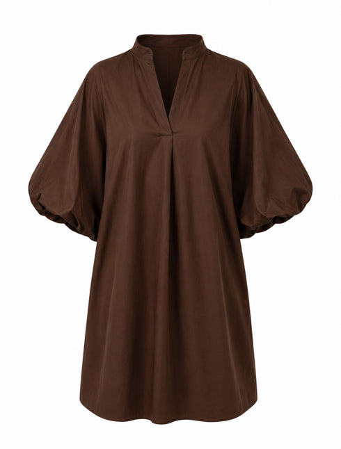 Blouse Dress Brown