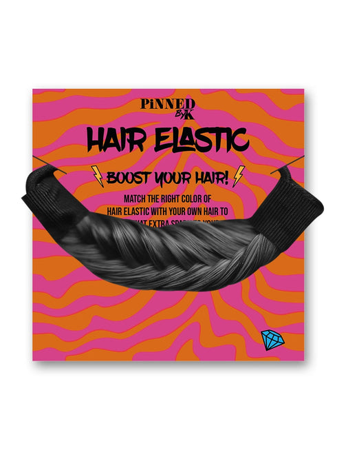 Geflochtenes Haargummi - Gemischtes Braun