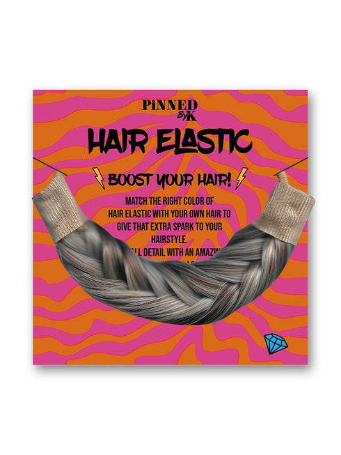 Geflochtenes Haargummi - Gemischtes Blond