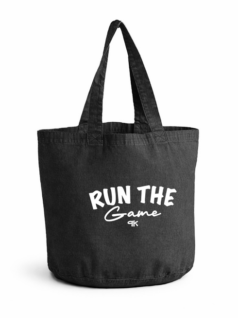 Canvas Bag Washed Run The Game