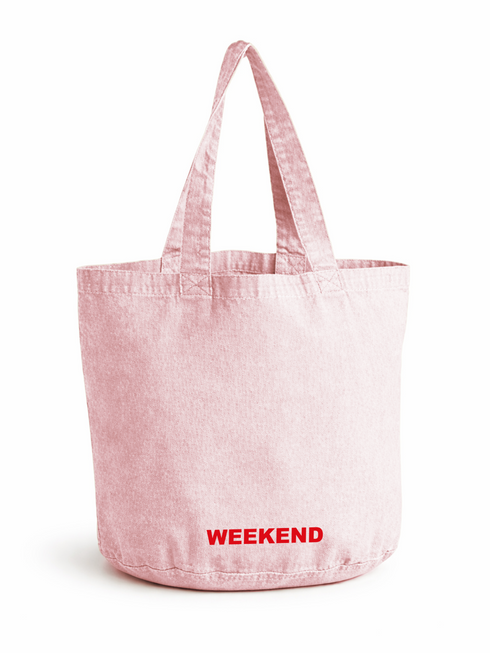Canvas Bag Washed Weekend Red