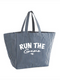 Canvas Oversized Beach Bag Run The Game