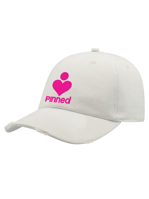 Cap PiNNED Neon Pink Samt Destroyed