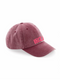 Cap Washed Ibiza Pink - Bordeaux