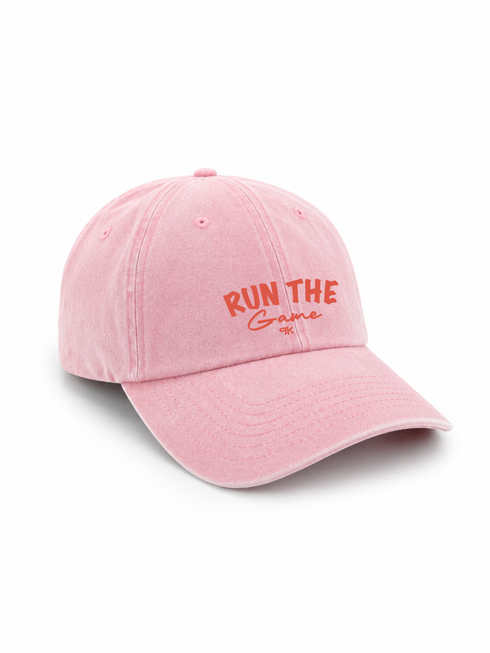 Cap Washed Run The Game Coral