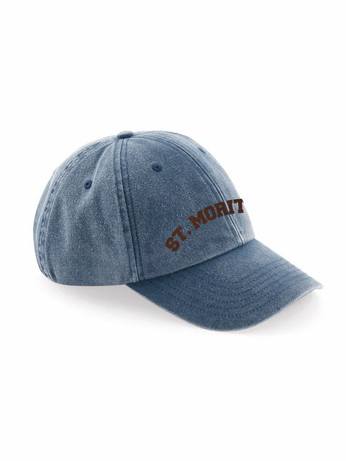 Cap Washed ST. Moritz Brown Velvet