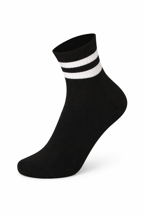 Sportive Short Sock White Stripe